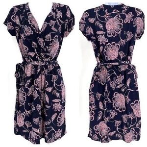 Banana Republic Floral Print Wrap Dress - M